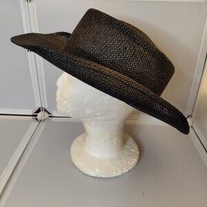 Town Talk Straw Cowgirl Hat Black Made in USA
